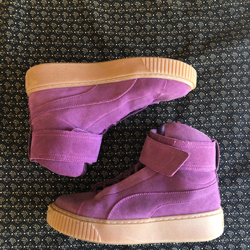 Purple Puma High Tops